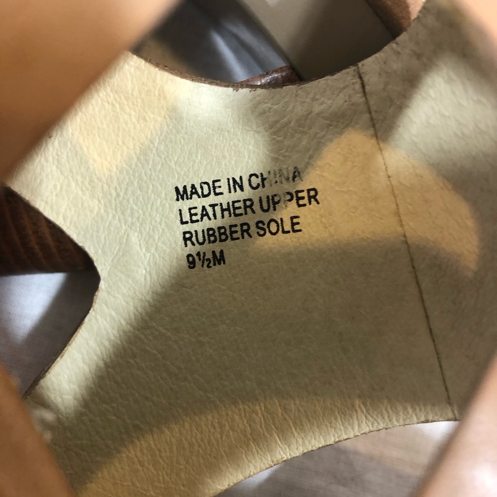 Michael Kors Beige Leather Open Tow Sandals 9.5 - Picture 8 of 8